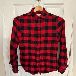 Goodfellow & Co Red and Black Checkered Men's Shirt • Men’s Small